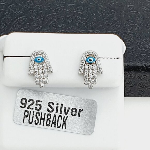 "925 sterling silver luxury CZ earrings for women/girls, Best for RJUS… - Picture 3 of 11